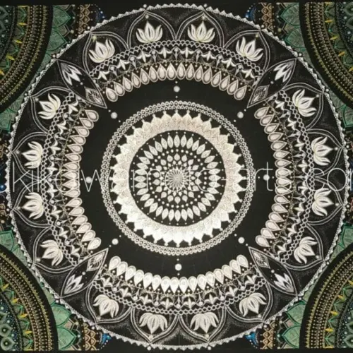 曼荼羅アート「白多羅菩薩」｜Mandala art “White tara” | 幸運を呼ぶ