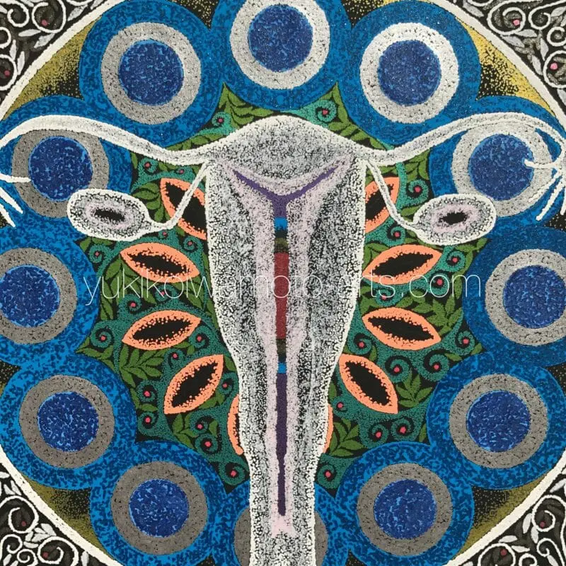 曼荼羅アート「子宮、愛しい母なる地球」｜Mandala Art “Uterus