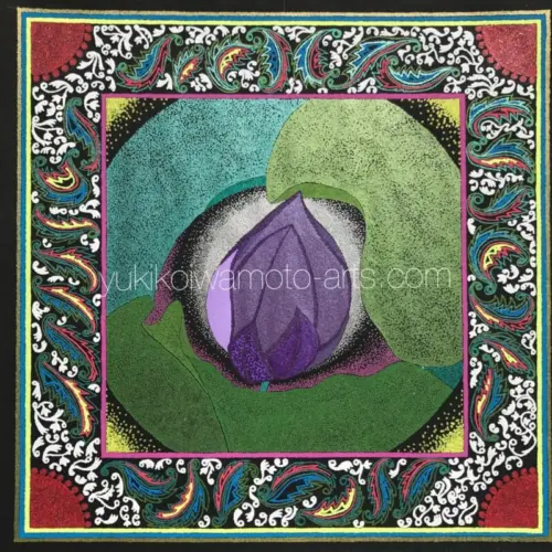 曼荼羅アート「紫の蓮」｜Mandala art 