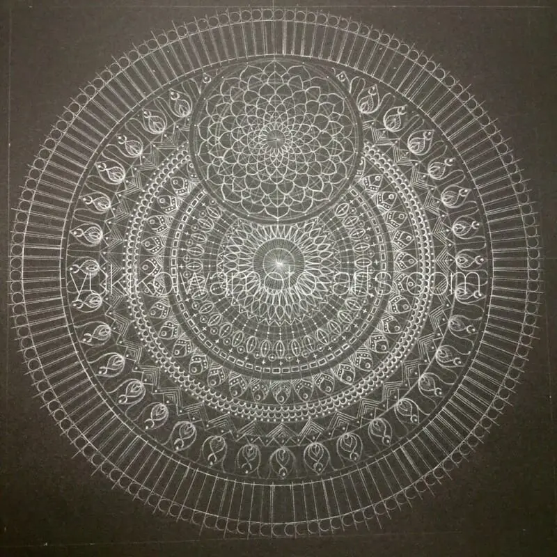 曼荼羅アート「不死鳥」｜Mandala art 