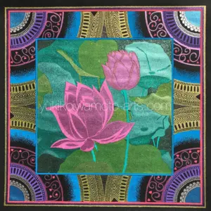 曼荼羅アート「ピンクの蓮」｜Mandala art 