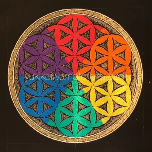 曼荼羅アート（Mandala Art) 点描曼荼羅アート「フラワー・オブ・ライフ」【神聖幾何学】｜Mandala