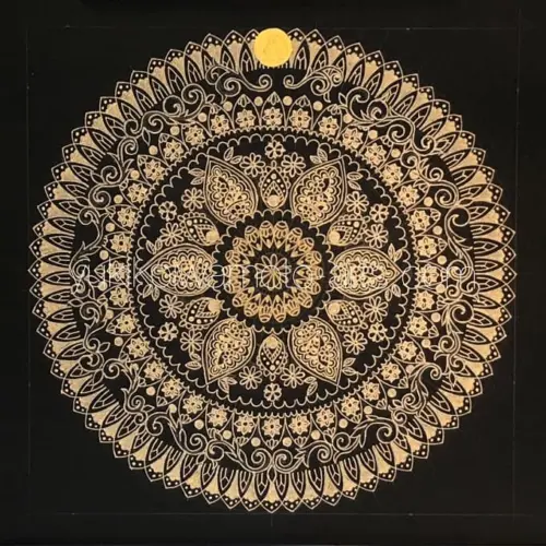 値下げしました曼荼羅アート 金色フレーム 7f2bda743b620e596cb6c0ab04660f