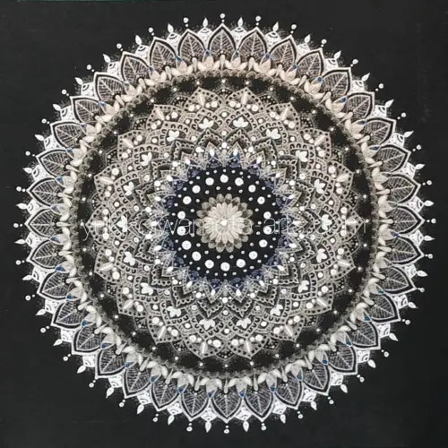 世界に一つ！あなただけの点描曼荼羅を描きます 点描曼荼羅アート「ある天使のエネルギー トライアングルの形」【神聖