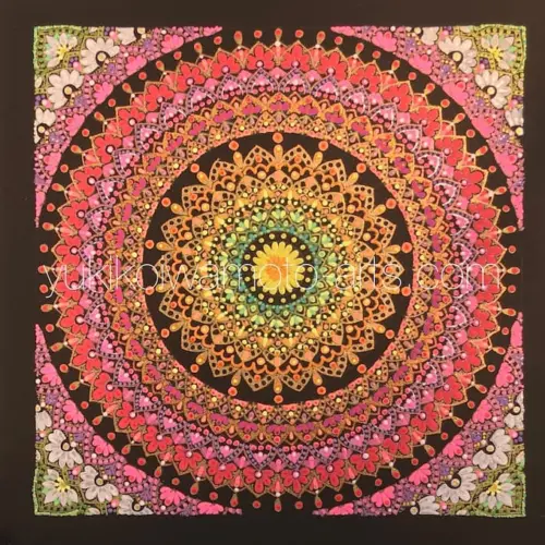 曼荼羅アート「咲き誇る」｜Mandala art 