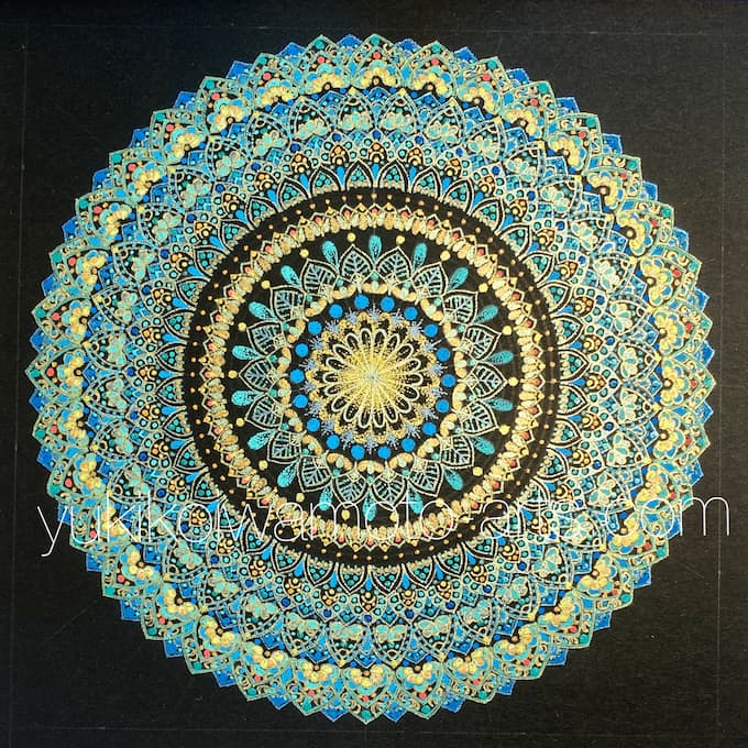 曼荼羅アート「恩寵」｜Mandala art “Grace” | 幸運を呼ぶ曼荼羅アート