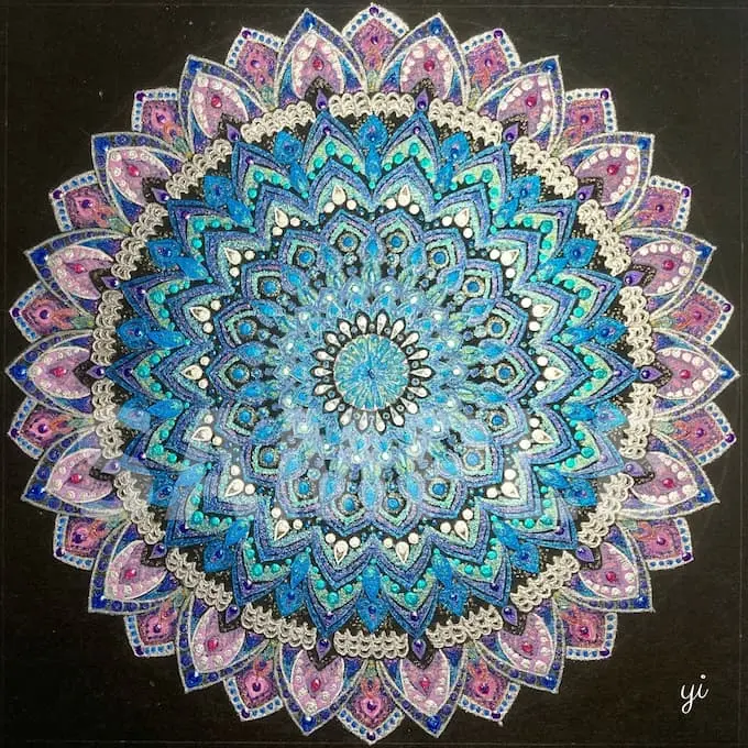 曼荼羅アート「煌き」｜Mandala art “Sparkle” | 幸運を呼ぶ曼荼羅
