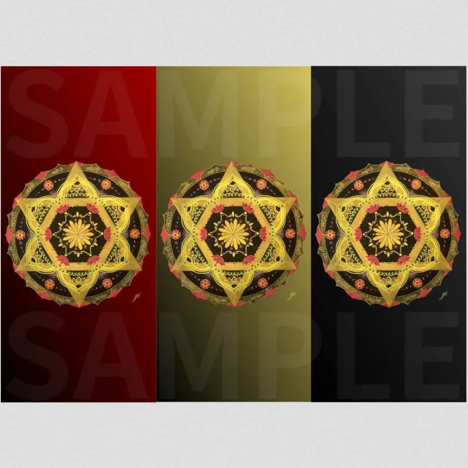 曼荼羅アート「繁栄」スマホ壁紙 | 幸運を呼ぶ曼荼羅アート作品集