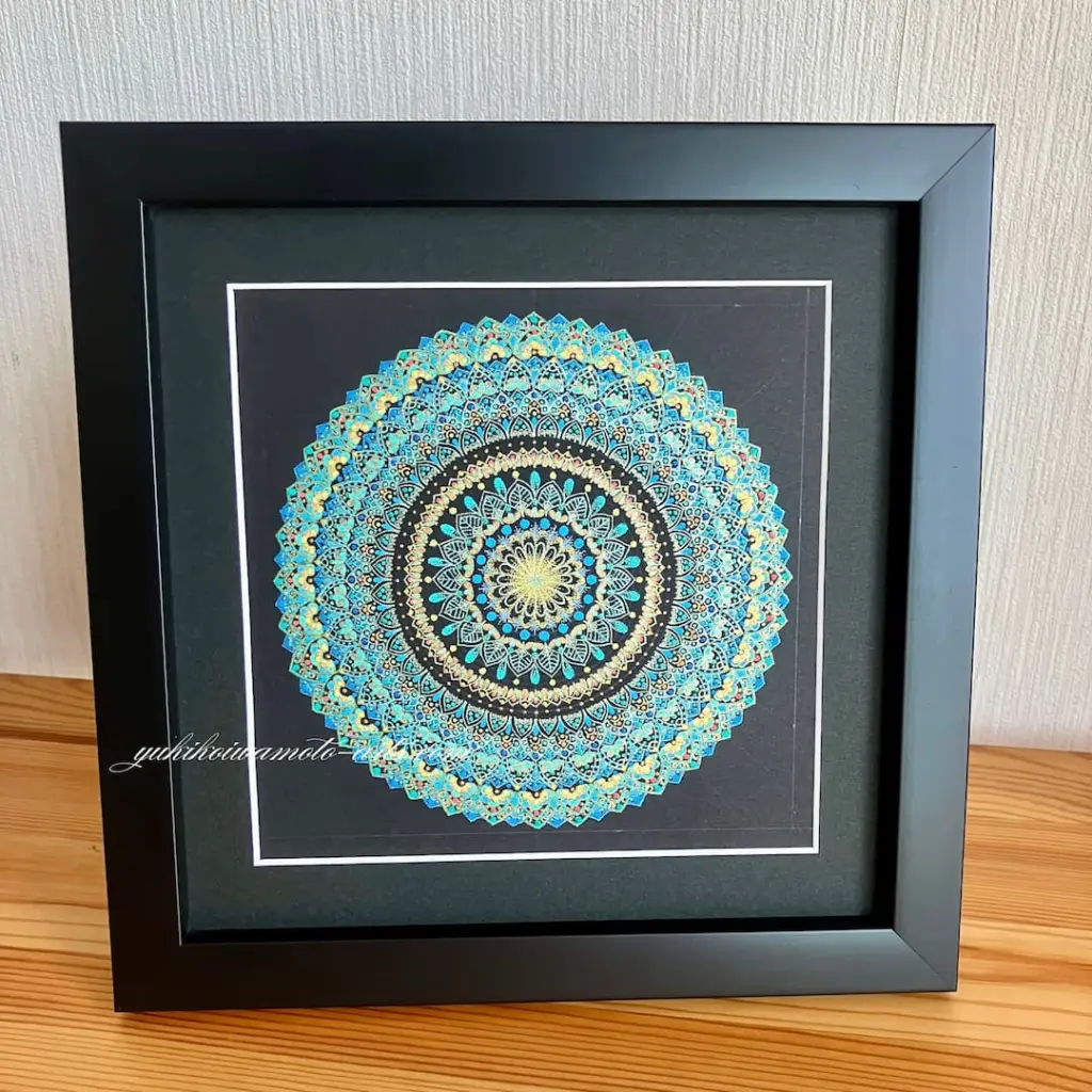 曼荼羅アート（Mandala Art) 曼荼羅アート「恩寵」｜Mandala art “Grace” | 幸運を呼ぶ曼荼羅アート