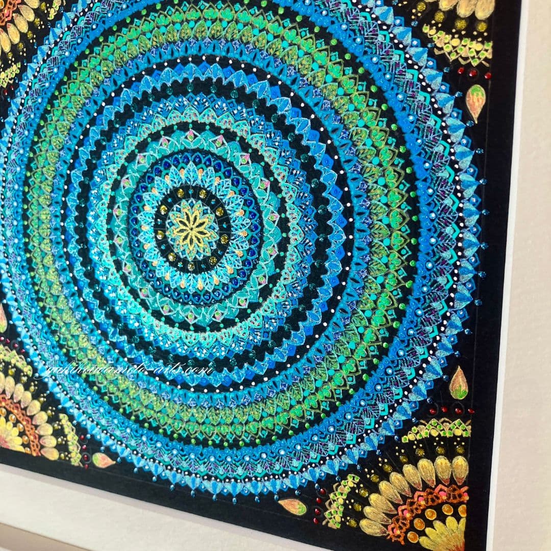 曼荼羅絵画 最高の金運厄除け】事業成功を呼ぶ赤と金の色彩エネルギー