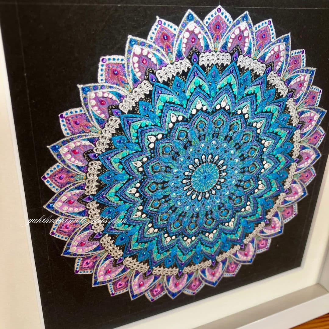 お気に入り 曼荼羅アート「煌き」｜Mandala art “Sparkle” | 幸運を呼ぶ 絵画
