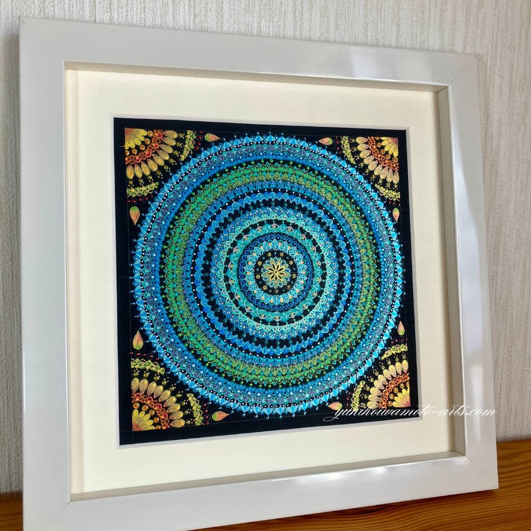 月と太陽さん専用　曼荼羅アート 1点もの Marieles Grundmann 月と太陽さん専用 曼荼羅アート 1点もの Marieles Grundmann - メルカリ