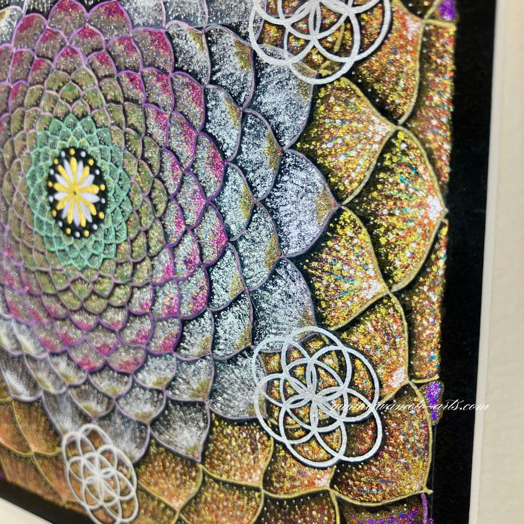 曼荼羅アート「慈悲」｜Mandala art “Mercy” | 幸運を呼ぶ曼荼羅アート