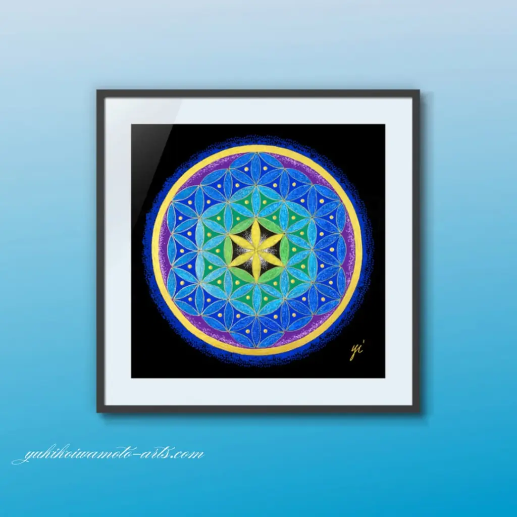 神聖幾何学】フラワー・オブ・ライフ「碧の扉」｜[Sacred Geometry