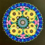 ひまわりの曼荼羅アート「セルフ・ラヴ」