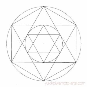神聖幾何学 100均定規とコンパスで簡単に描ける調和と魔除けのシンボル六芒星 点描曼荼羅アートの下絵 無料ダウンロード 幸運を呼ぶ曼荼羅アート教室