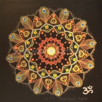 「吉兆」 岩本幸子 曼荼羅アート作品「吉兆」