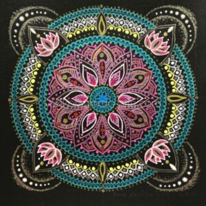 「純粋な神聖な愛」SOLD OUT 曼荼羅アート純粋な神聖な愛(オリジナル原画)