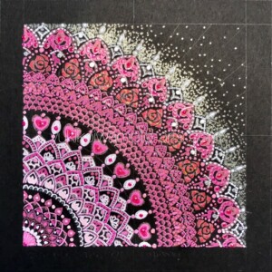 「スイート・ラブ(甘い愛)」 Mandala art "Sweet love"