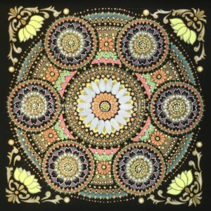 「祝福」 mandala art blessing